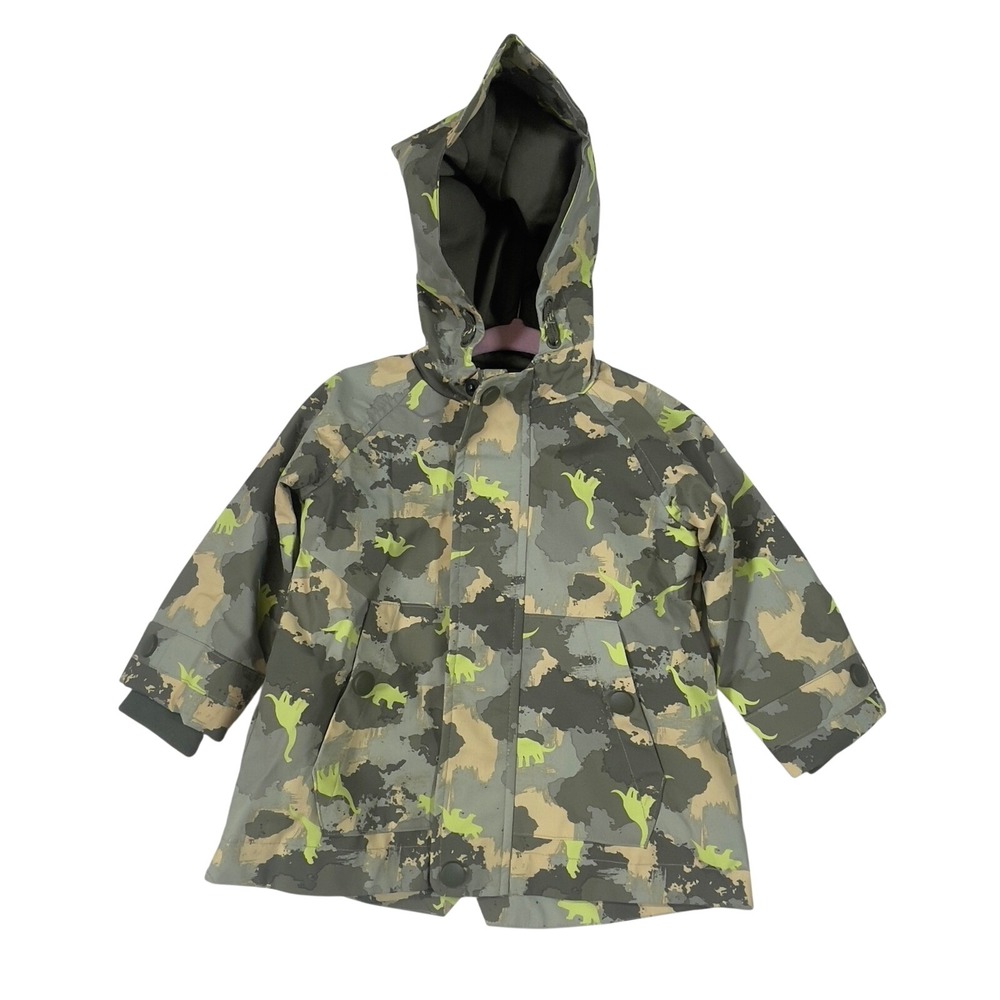DIP Baby Toddler Camo Dinosaur Print Hooded Rain Coat Jacket 6-12‎ Months